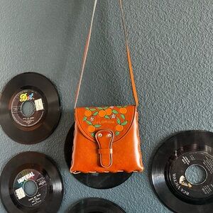 Leather Sunshine State Colorful Florida Satchel